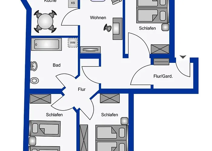 Zentral, Bis Zu 6pers, Salt Apartman